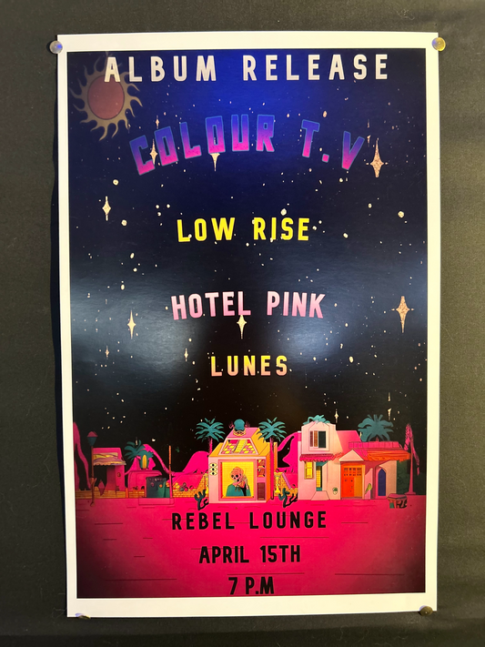 From the Vault: Colour T.v Debut Album Release Flyer