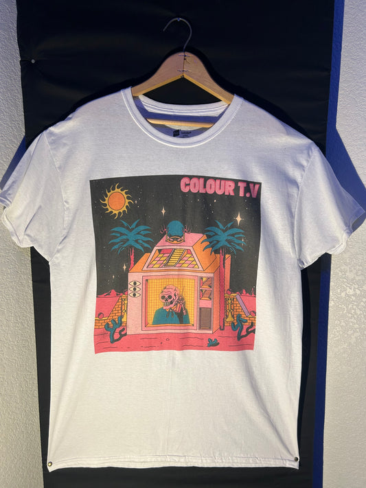 Colour T.v White T-Shirt